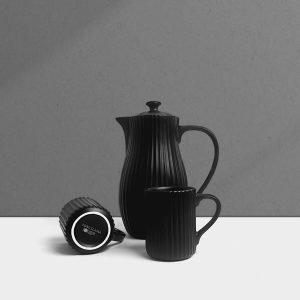 Ebony Black Jug Set