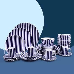 Blue & White