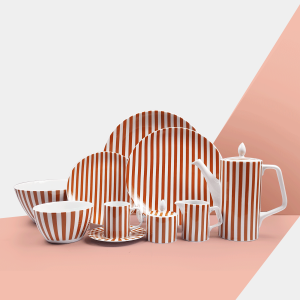 Orange & White